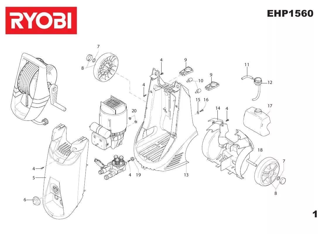 Mode d'emploi RYOBI EHP1560