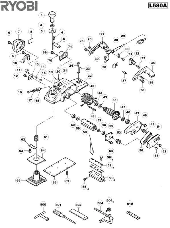 Mode d'emploi RYOBI L580A