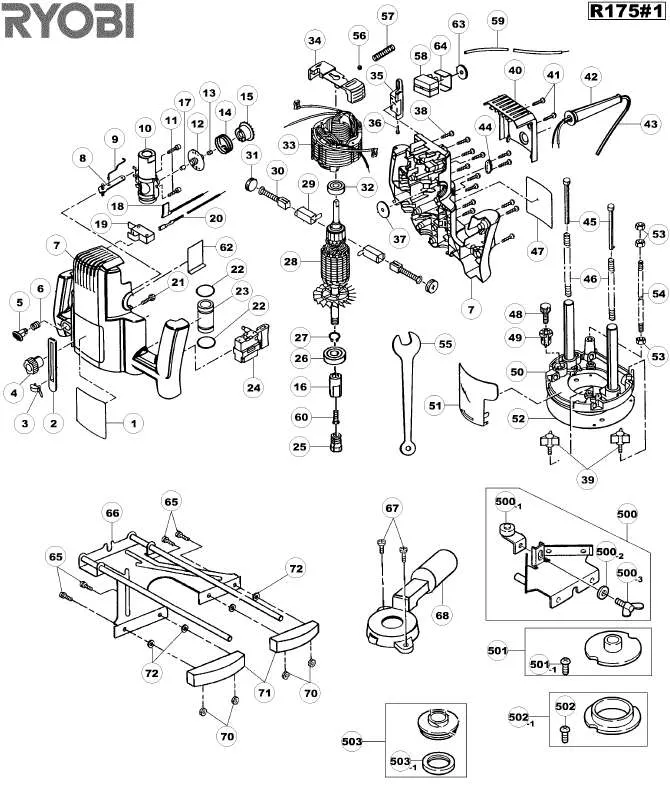 Mode d'emploi RYOBI R175-1