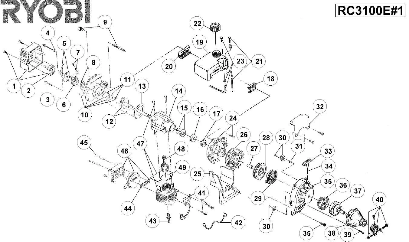 Mode d'emploi RYOBI RC3100E-1