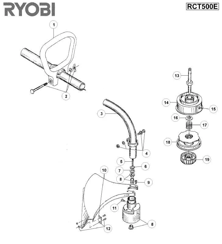 Mode d'emploi RYOBI RCT500E