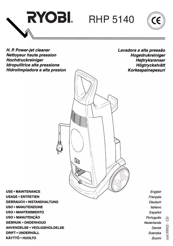 Mode d'emploi RYOBI RHP 5140