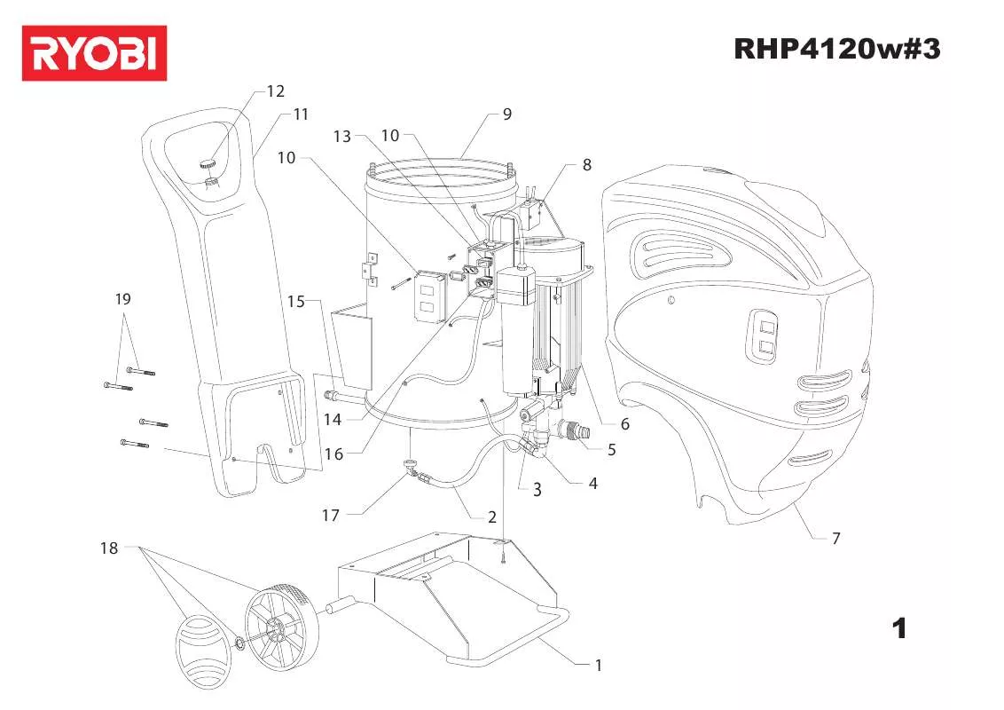 Mode d'emploi RYOBI RHP4120W-3