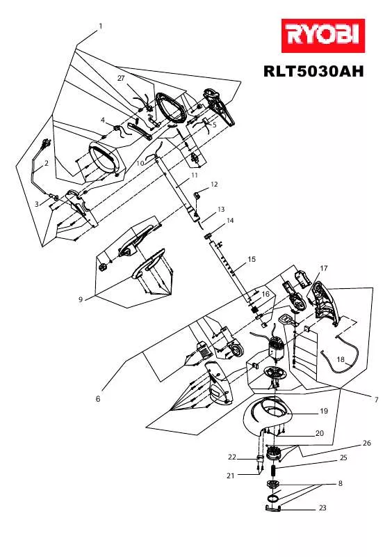 Mode d'emploi RYOBI RLT5030AH