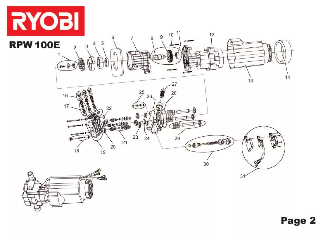 Mode d'emploi RYOBI RPW 100E