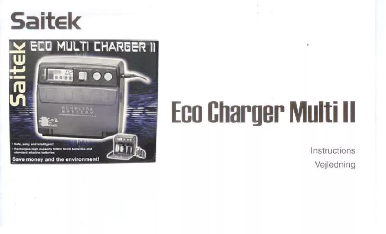 Mode d'emploi SAITEK ECOI MULTI CHARGER II