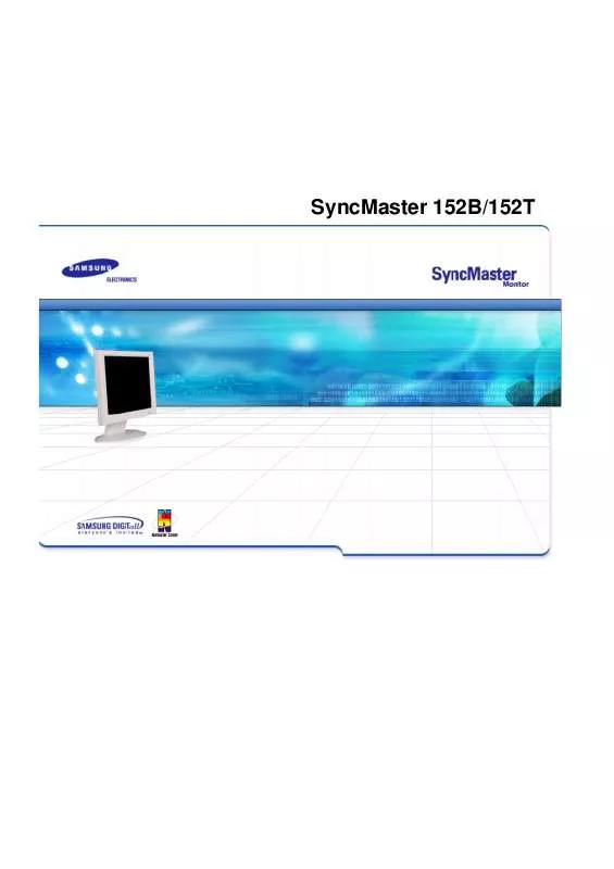 Mode d'emploi SAMSUNG SYNCMASTER 152B