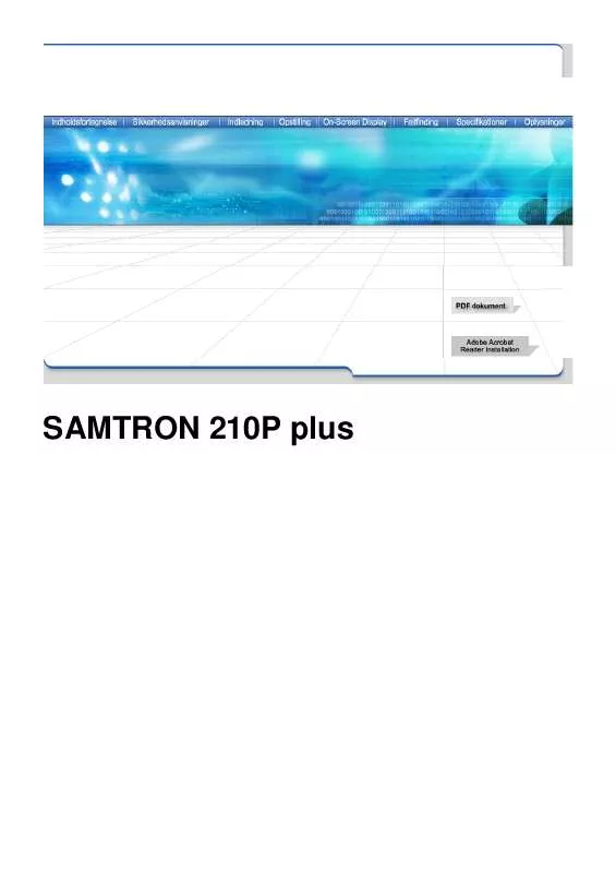 Mode d'emploi SAMSUNG SYNCMASTER 210P PLUS