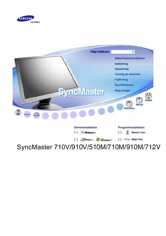 Mode d'emploi SAMSUNG SYNCMASTER 710M