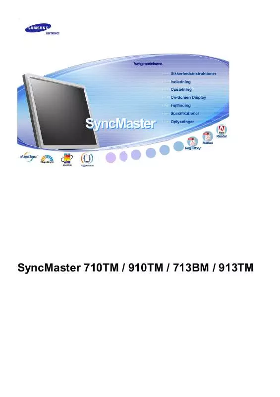 Mode d'emploi SAMSUNG SYNCMASTER 713BM