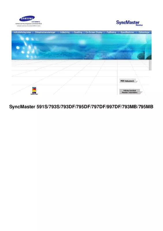 Mode d'emploi SAMSUNG SYNCMASTER 793DF