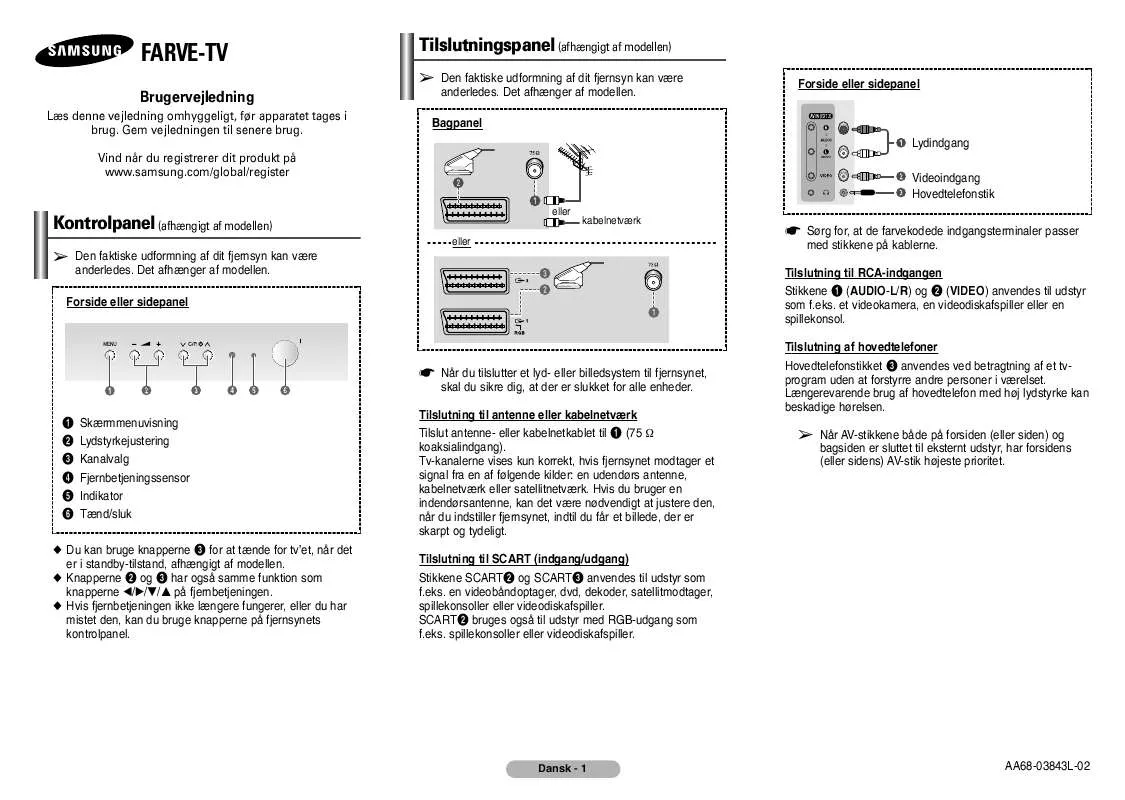 Mode d'emploi SAMSUNG CW-21Z423N