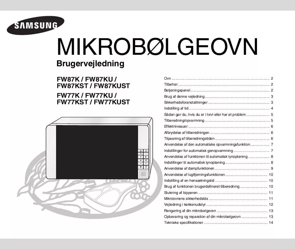 Mode d'emploi SAMSUNG FW77KU-B