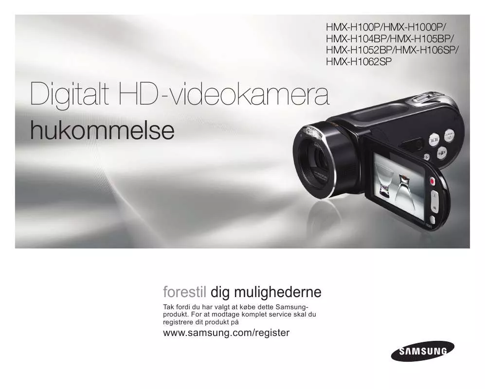 Mode d'emploi SAMSUNG HMX-H1000P