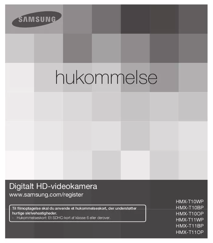 Mode d'emploi SAMSUNG HMX-T10WP