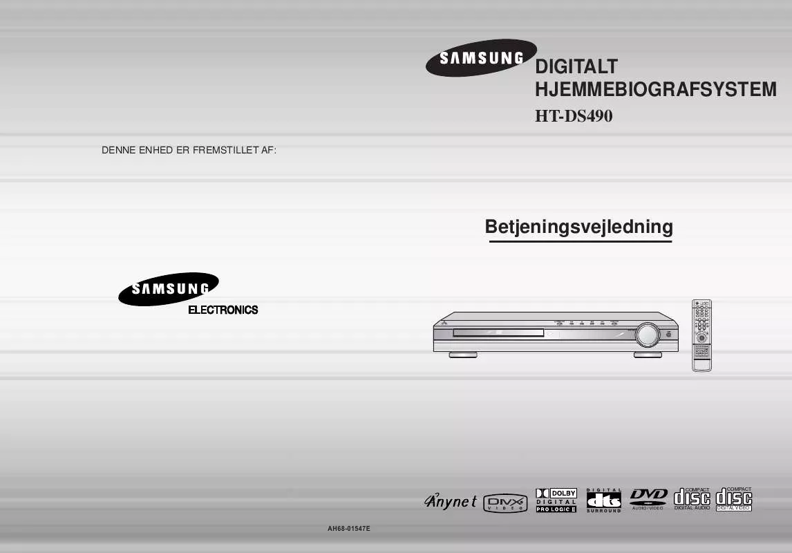 Mode d'emploi SAMSUNG HT-DS490