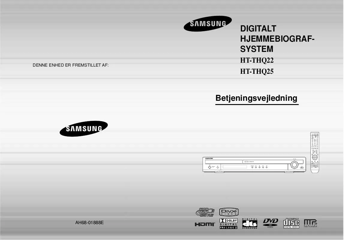 Mode d'emploi SAMSUNG HT-THQ22