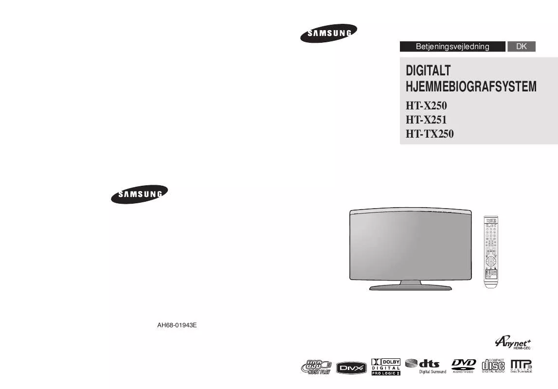 Mode d'emploi SAMSUNG HT-TX250