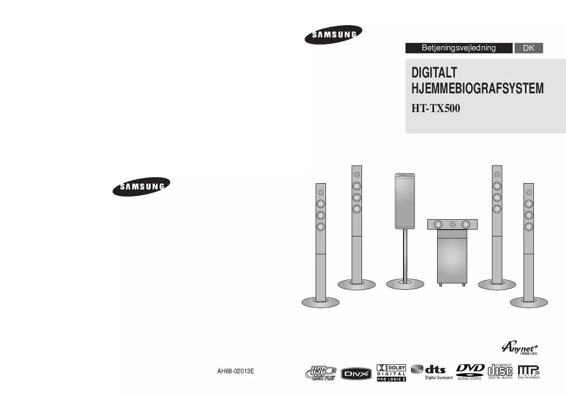 Mode d'emploi SAMSUNG HT-TX500