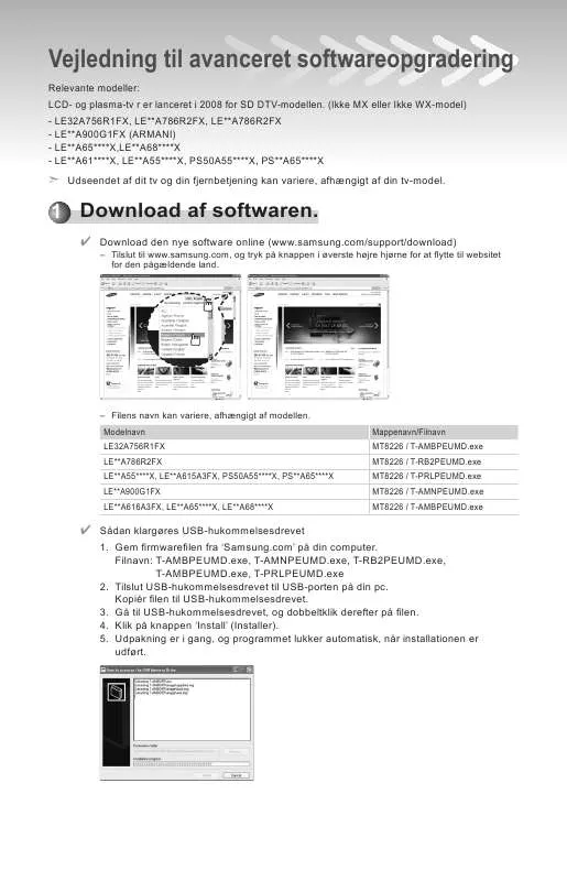 Mode d'emploi SAMSUNG LE40A616A3C