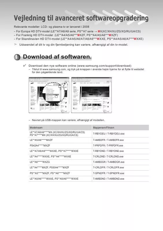 Mode d'emploi SAMSUNG LE46A566P1M