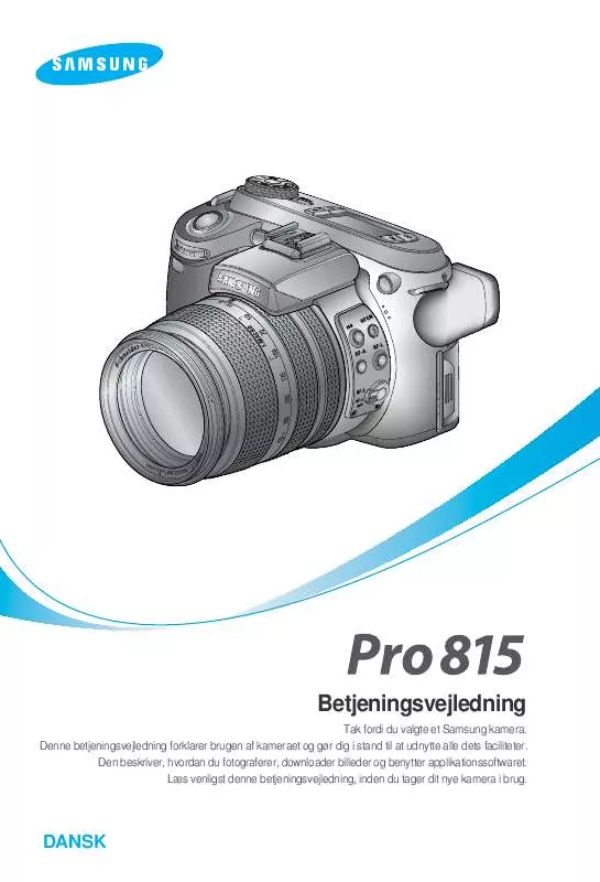 Mode d'emploi SAMSUNG PRO815