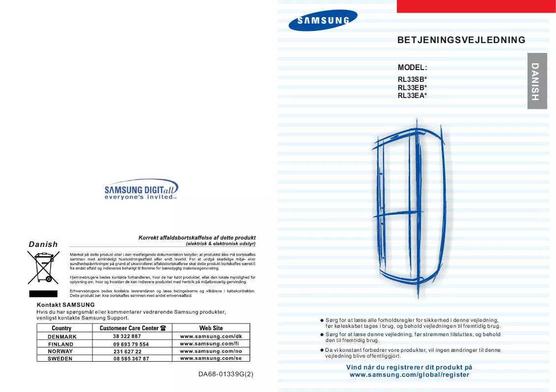 Mode d'emploi SAMSUNG RL33SBMS