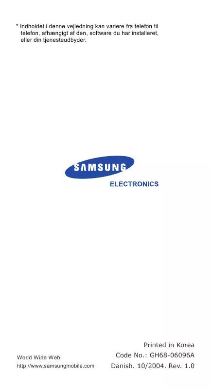 Mode d'emploi SAMSUNG SGH-E330