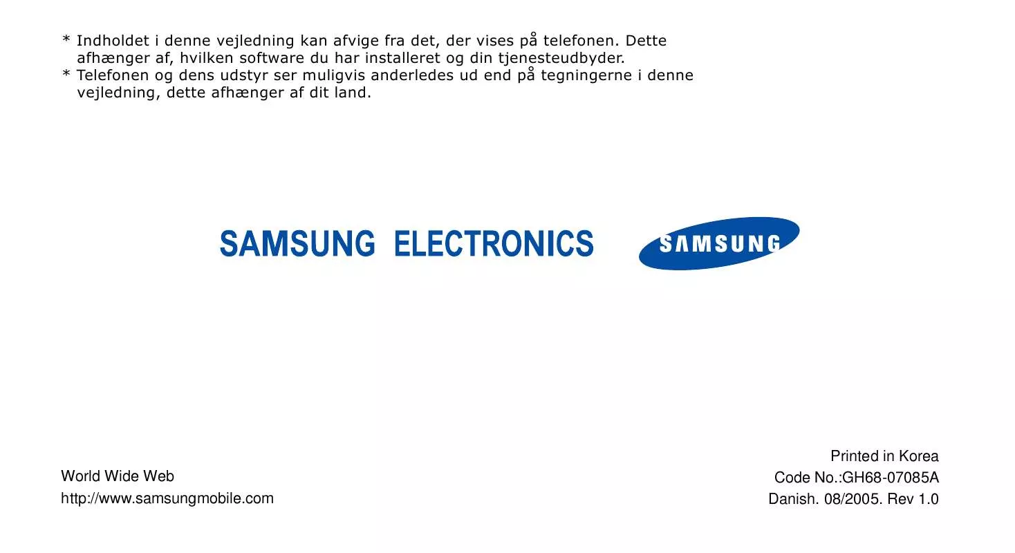 Mode d'emploi SAMSUNG SGH-E340