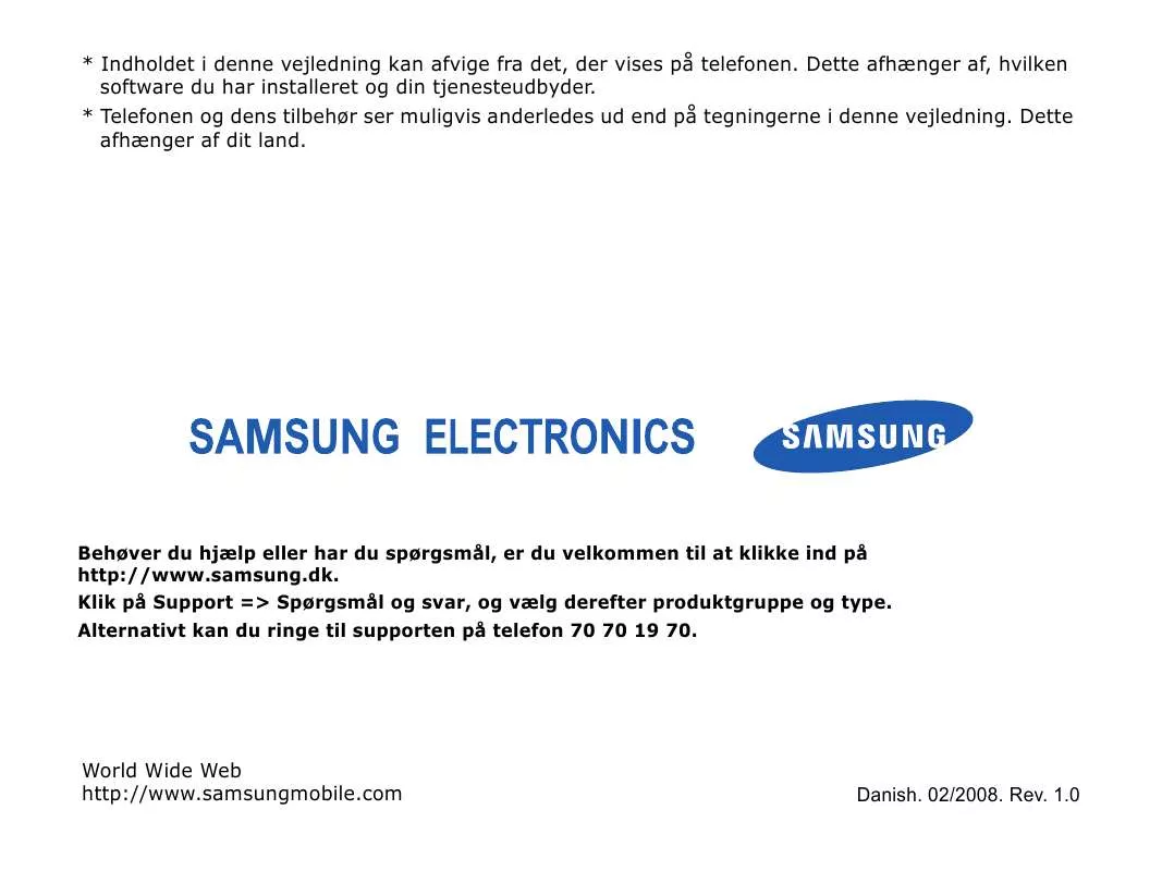 Mode d'emploi SAMSUNG SGH-I450