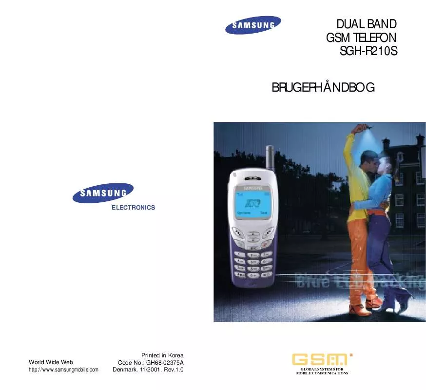 Mode d'emploi SAMSUNG SGH-R210EB