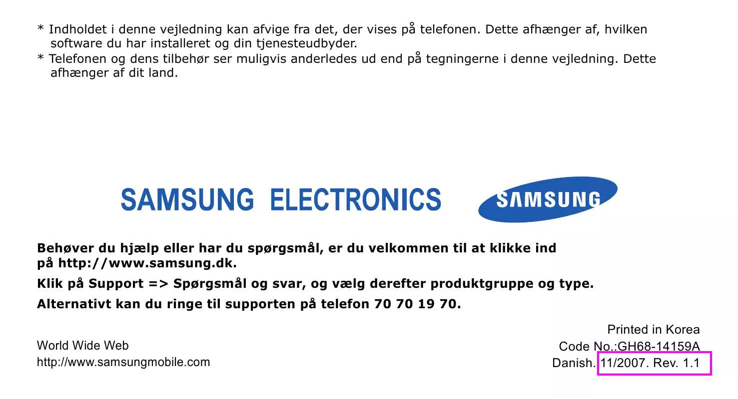 Mode d'emploi SAMSUNG SGH-U600G