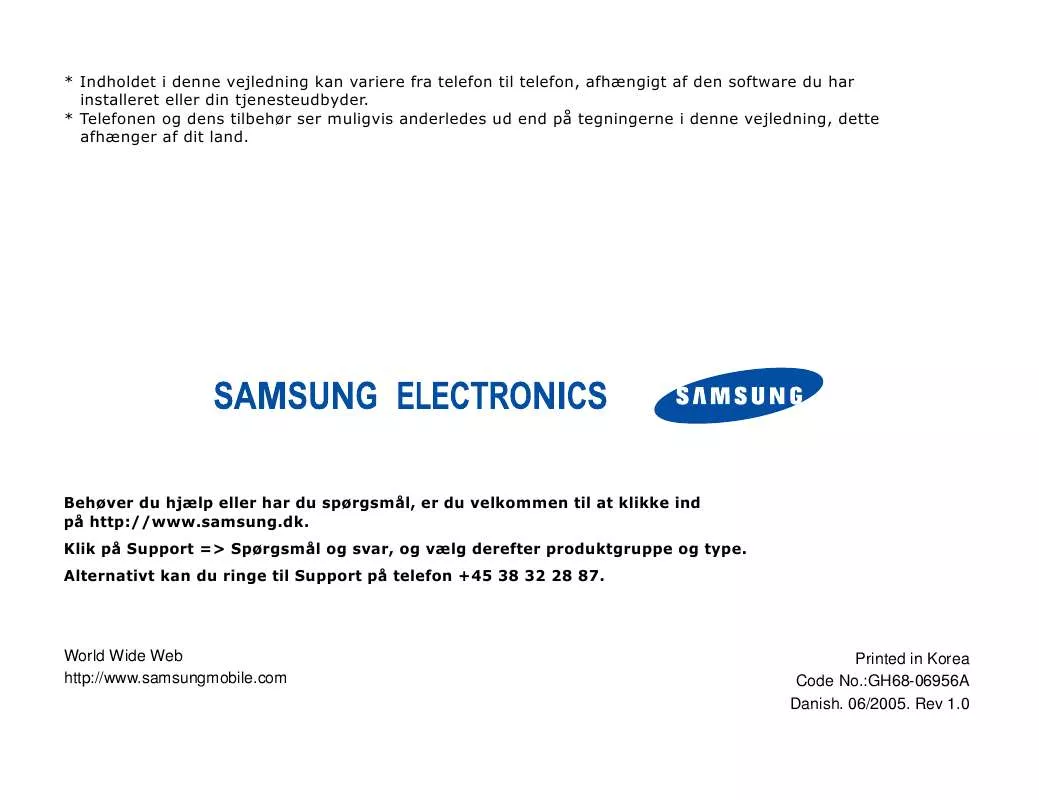 Mode d'emploi SAMSUNG SGH-Z500