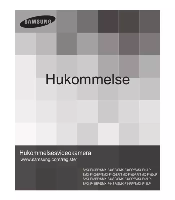 Mode d'emploi SAMSUNG SMX-F40LP