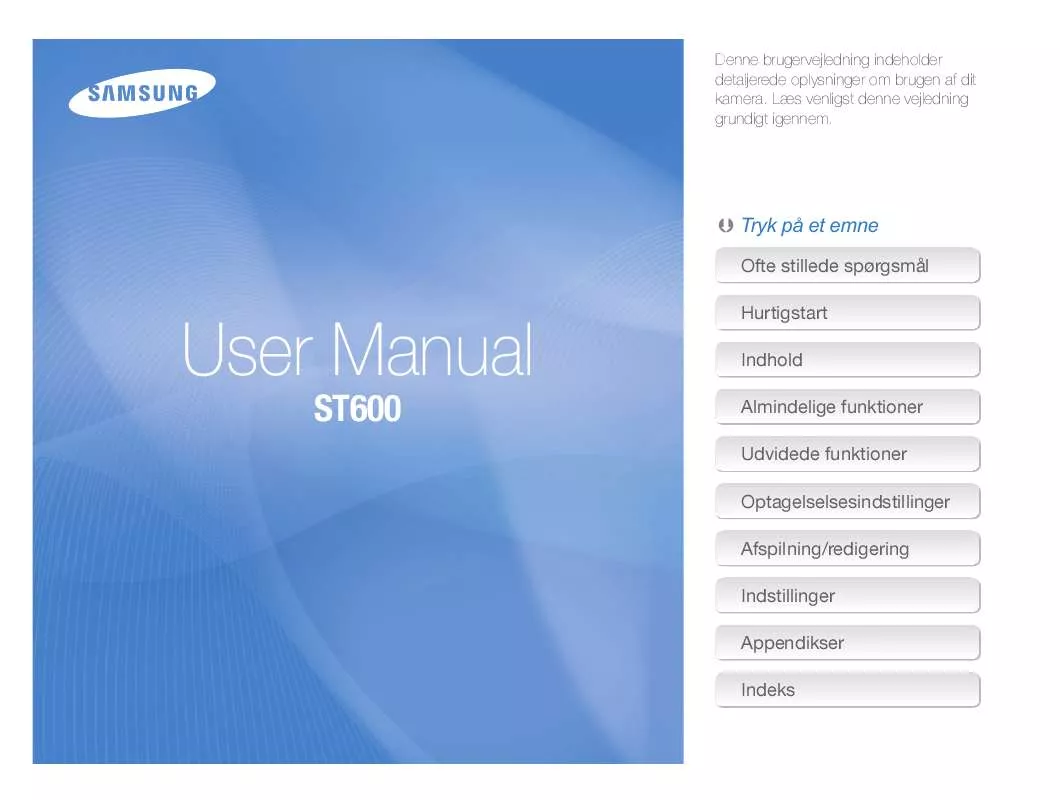 Mode d'emploi SAMSUNG ST600