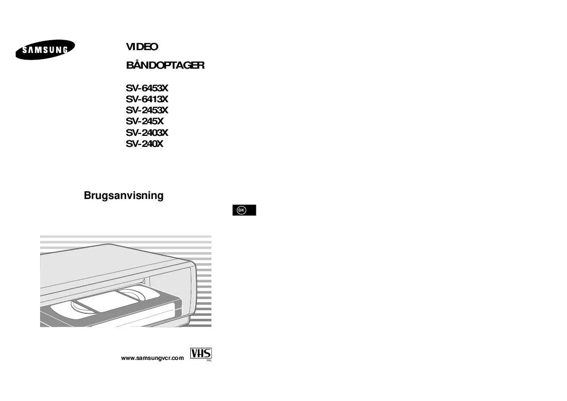 Mode d'emploi SAMSUNG SV-2403X/XEE