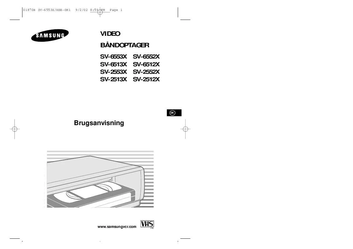 Mode d'emploi SAMSUNG SV-2512X