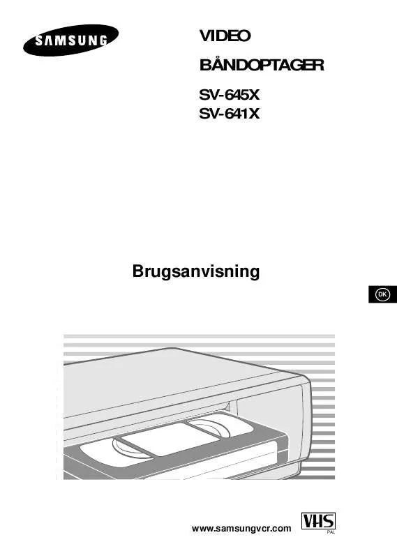 Mode d'emploi SAMSUNG SV-641X/NSI