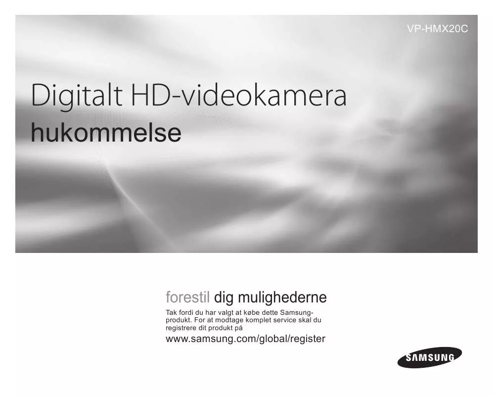 Mode d'emploi SAMSUNG VP-HMX20C