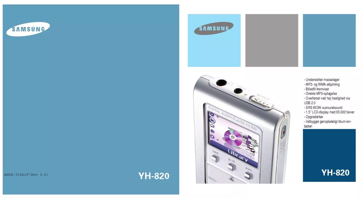 Mode d'emploi SAMSUNG YH-820MC