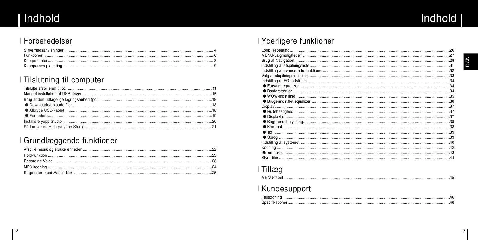 Mode d'emploi SAMSUNG YP-T6X