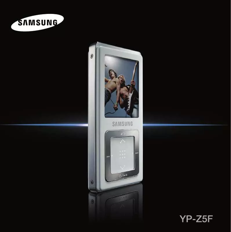 Mode d'emploi SAMSUNG YP-Z5FAW