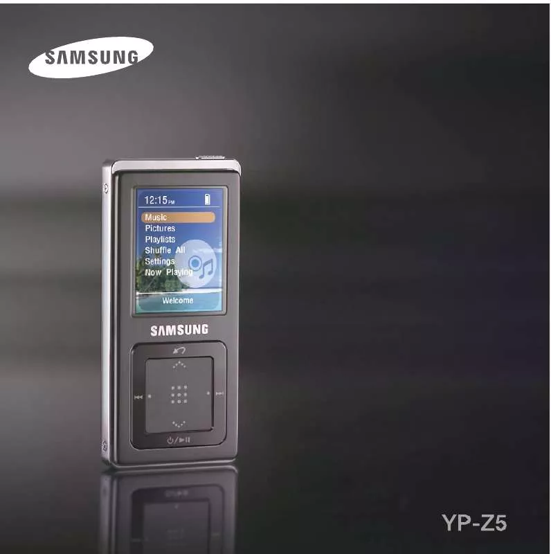 Mode d'emploi SAMSUNG YP-Z5ZS/ELS