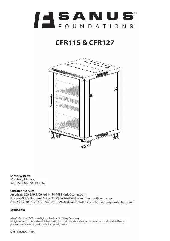 Mode d'emploi SANUS CFR115