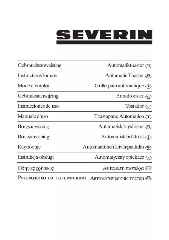 Mode d'emploi SEVERIN AT 2570