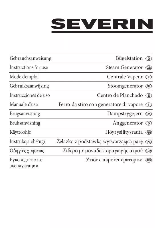 Mode d'emploi SEVERIN BA 3286