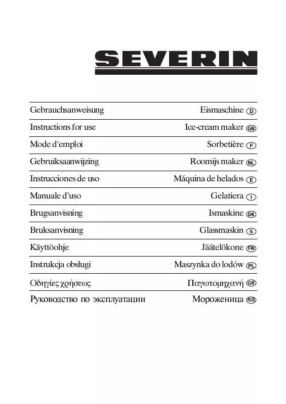 Mode d'emploi SEVERIN EZ 7401