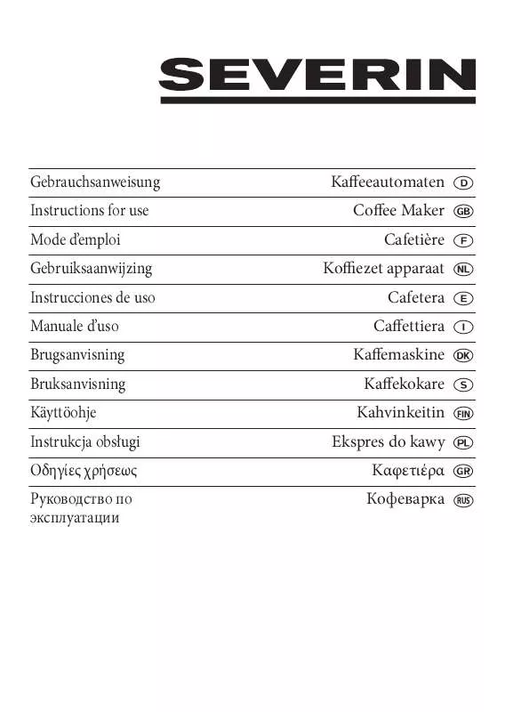 Mode d'emploi SEVERIN KA 4155