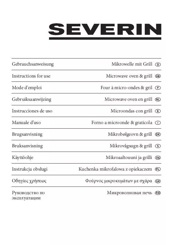 Mode d'emploi SEVERIN MW 7849