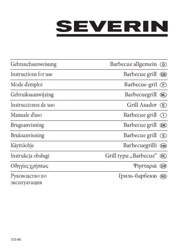 Mode d'emploi SEVERIN PG 2781